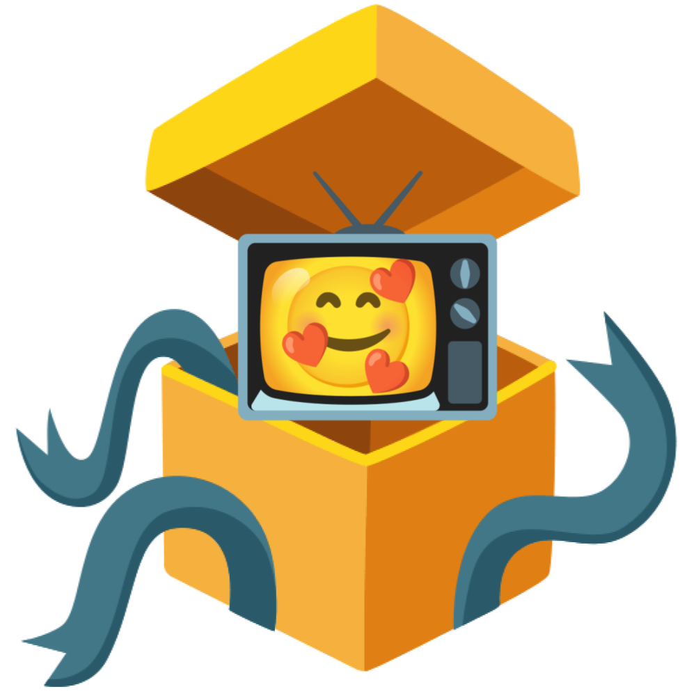 Television in a gift box